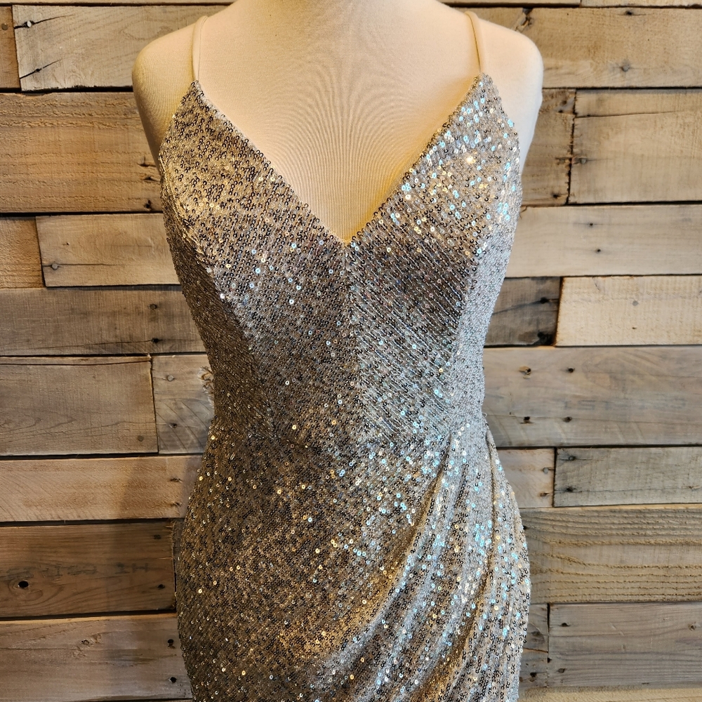 Crystal Sky Sequin Mini Dress - Picture 2 of 5